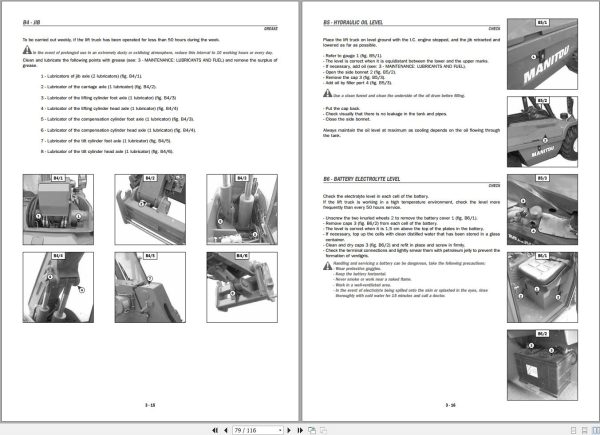 Manitou Telescopic Handlers BT420 to BTI225 Series 3 E2 Operator Manual 547918 EN 1