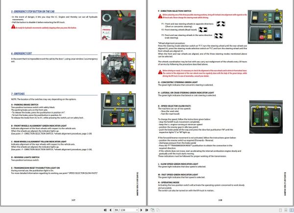 Manitou Telescopic Handlers MHT X 860 L E3 Operator Manual 648761 EN 1