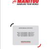 Manitou Telescopic Handlers MHT X10180 To MHT10230 Operator Manual 649130