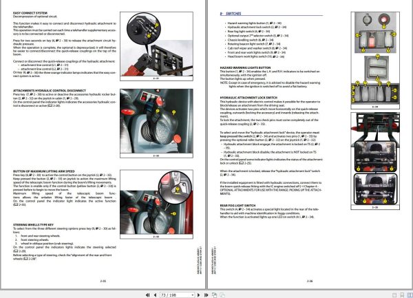Manitou Telescopic Handlers MHT X12330245DST3AS1 Operator Manual 649240 1