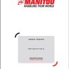 Manitou Telescopic Handlers MHT X86075PST3AS2 Operator Manual 649070