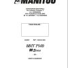 Manitou Telescopic Handlers MHT7140 M Series E3 Operator Manual 648402 EN