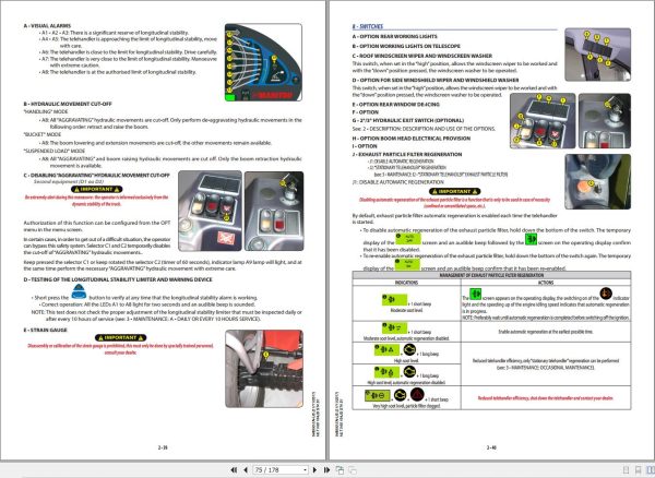 Manitou Telescopic Handlers MLT 960 104JD ST4 S1 Operator Manual 648990 1