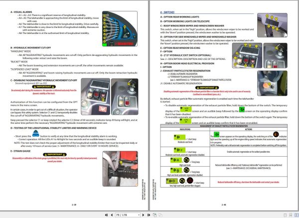 Manitou Telescopic Handlers MLT 960 104JD ST4 S2 Operator Manual 649090 1