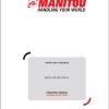Manitou Telescopic Handlers MLT X 730 95P ST3A S1 Operator Manual 647741
