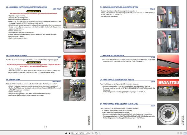 Manitou Telescopic Handlers MLT X 732 95P ST3A S1 Operator Manual 647531 1