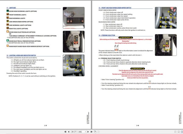 Manitou Telescopic Handlers MLT X 737 130 PS D ST3A S1 Operator Manual 647753 1