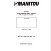 Manitou Telescopic Handlers MLT742H Turbo LSU Series 2 E2 Operator Manual 547856