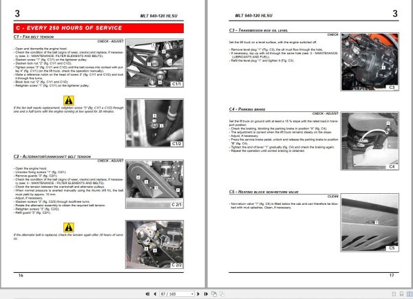 Manitou Telescopic Handlers MLT940 120 HLSU E2 User Maintenance Manual 648307 1