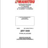 Manitou Telescopic Handlers MRT3050 Privilege Operator Manual 648386