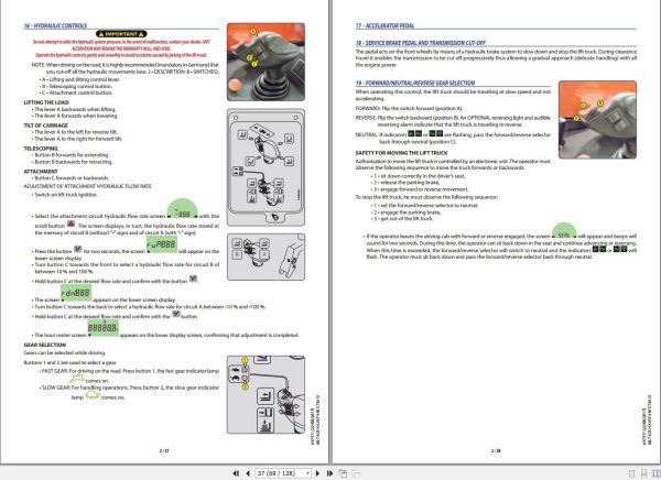 Manitou Telescopic Handlers MT 625 H EASY 49K ST3A S1 Operator Manual 647511 1