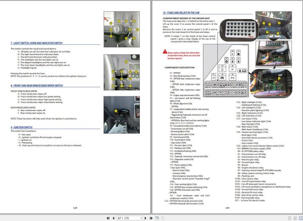 Manitou Telescopic Handlers MT X 733 S1 MINING Operators Manual 649191 1