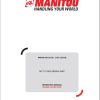 Manitou Telescopic Handlers MT X1030S Mining AWP Operators Manual 648950