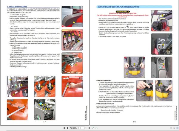 Manitou Telescopic Handlers MT X1440AE3 MT X1840AE3 Operator Manual 647144 1