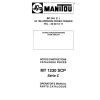 Manitou Telescopic Handlers MT1230SCP Series C Operator Manual 547023 FR EN