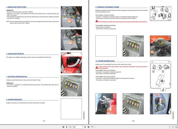 Manitou Telescopic Handlers MT625T Comfor Series 2 E3 Operator Manual 647208 1
