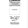 Manitou Telescopic Handlers MVT 665T Operator Parts Manual 648342 EN