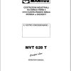 Manitou Telescopic Handlers MVT628T Comfort Line Operator Manual 547719