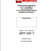Manitou Telescopic Handlers MVT628T Perkins Euro 2 Operator Manual 648218
