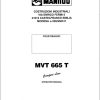 Manitou Telescopic Handlers MVT665 T Comfort Line Operator Manual 547745