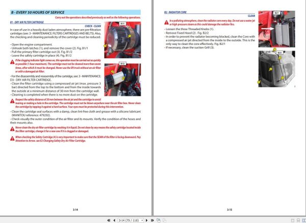 Manitou Telescopic Handlers TMT55ES T4 TMT52LP T4 Operator Manual 647643 1