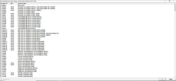 Mazda General EPC 05.2024 Electronic Parts Catalog 5