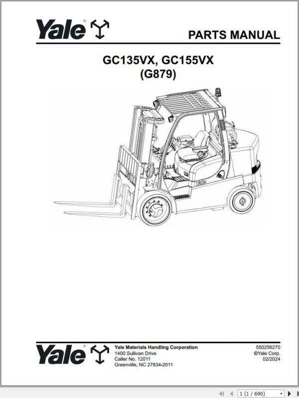 Yale Forklift 1.82GB Collection Parts Manual 2024 3