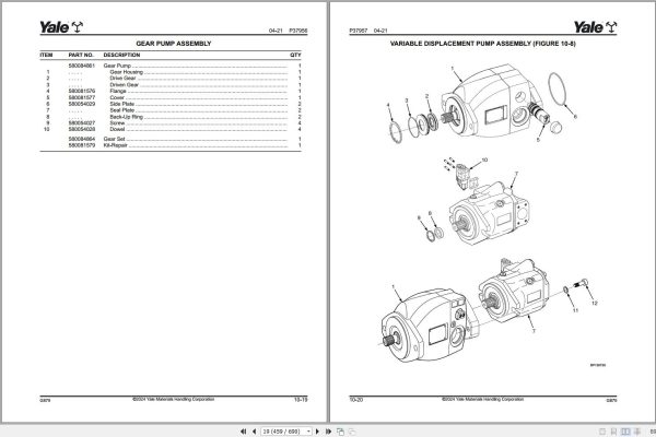 Yale Forklift 1.82GB Collection Parts Manual 2024 5