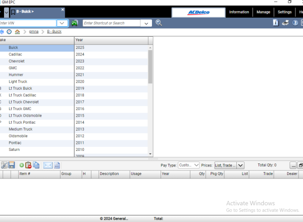 General Motors GMNA EPC 09.2024 Spare Parts Catalogue VMWARE 2