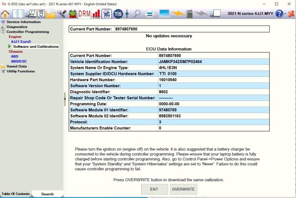 Isuzu G IDSS IDSS E IDSS Error Solution 4
