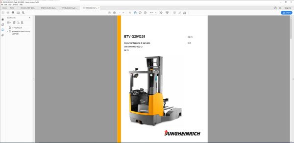 JUNGHEINRICH JETI ForkLift v4.37 IT10 09.2024 Service Information 4