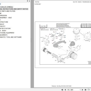 Manitou MLT 630 730 115D V 630 730 115D V CP ST4 S1 630 105D V 630 105D V CP ST4 S2 Parts Catalog 647630