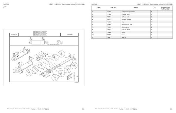 Manitou Telehandler MLT 1040 145 PS JD ST4 S1 Parts Catalog 647600 1