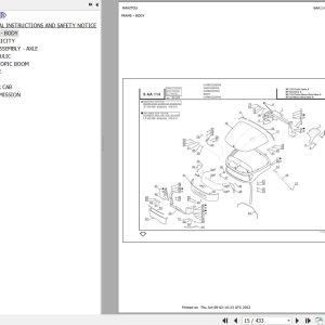 Manitou Telehandler MLT 523 TURBO MONO ULTRA SA Parts Catalog 547790