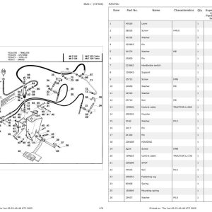 Manitou Telehandler MLT 523 TURBO Parts Catalog 547006 1
