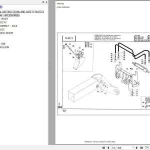 Manitou Telehandler MLT 626 S2 Parts Catalog 47949