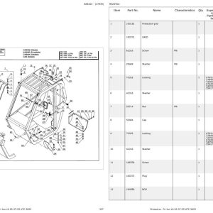 Manitou Telehandler MLT 626 S2 Parts Catalog 47949 1