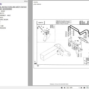 Manitou Telehandler MLT 626 TURBO ULTRA S2 Parts Catalog 47949