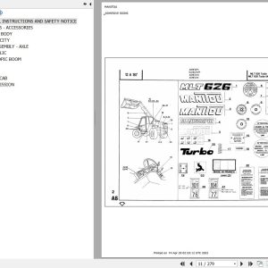 Manitou Telehandler MLT 626 UK Parts Catalog 47904