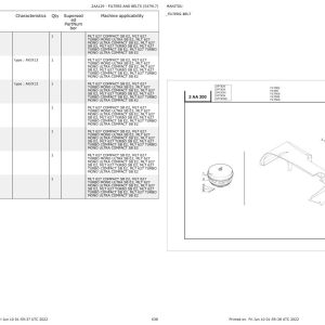 Manitou Telehandler MLT 627 MONO ULTRA COMPACT SB E2 Parts Catalog 547884 1