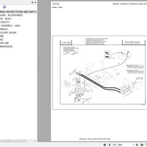 Manitou Telehandler MLT 627 TURBO MONO ULTRA SB E2 Parts Catalog 547884