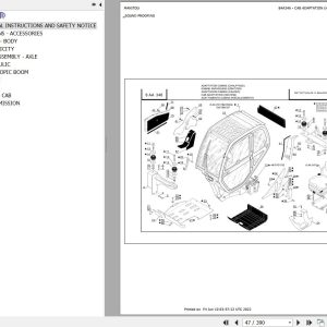Manitou Telehandler MLT 627 TURBO MONO ULTRA SB E2 USA Parts Catalog 547906