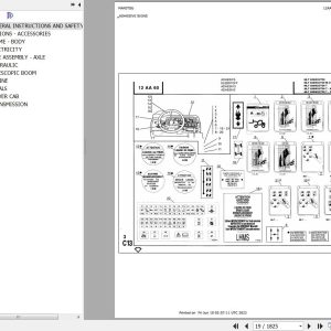Manitou Telehandler MLT 628 Parts Catalog 547047