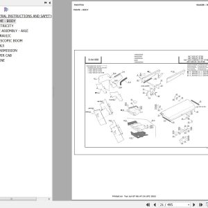 Manitou Telehandler MLT 629 24P CE ST3B Parts Catalog 647178