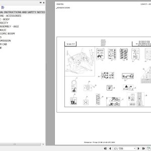 Manitou Telehandler MLT 629 24P ST3B Parts Catalog 647178