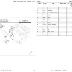 Manitou Telehandler MLT 629 24P ST3B Parts Catalog 647178 1