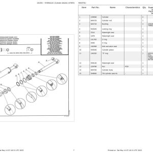 Manitou Telehandler MLT 629 633 730 732 932 LS TURBO SA Parts Catalog 547785 1