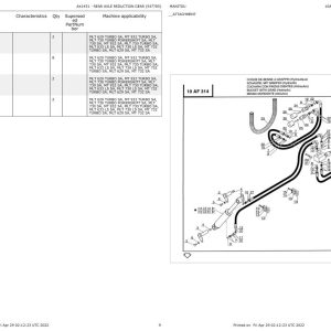 Manitou Telehandler MLT 629 LS S.A to MLT 120 LS PS S.A Parts Catalog 547785