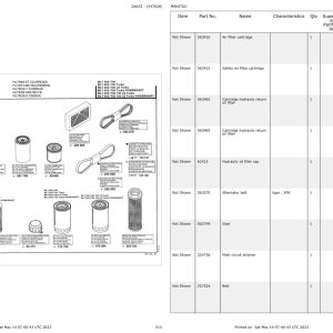 Manitou Telehandler MLT 629 TURBO Parts Catalog 547628 1