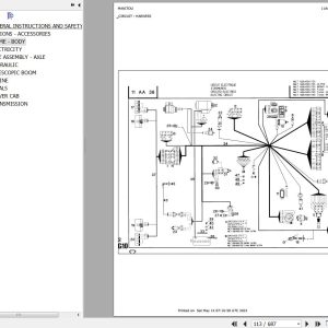 Manitou Telehandler MLT 630 TURBO S3 Parts Catalog 547001
